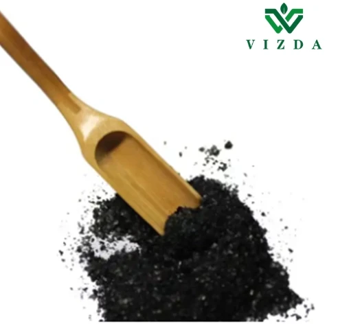 Soluble Organic Humic Acid Fertilizer Potassium Humate Shiny Flake Powder Price